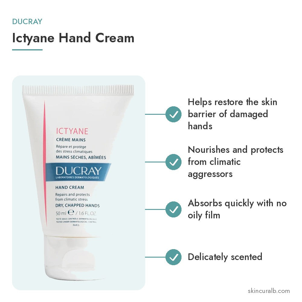Ducray Ictyane Hand Cream - key benefits