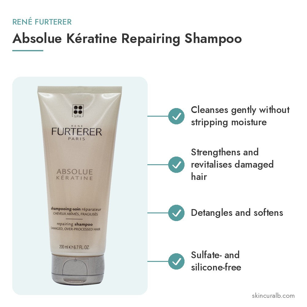 René Furterer Absolue Kératine Repairing Shampoo - key benefits