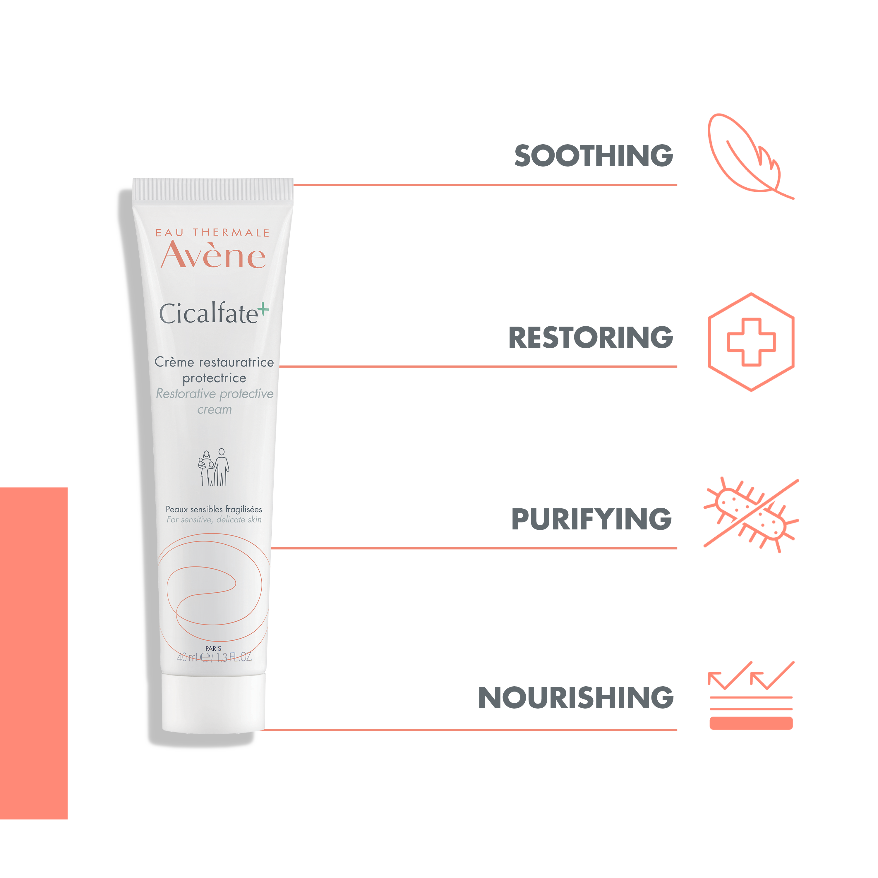 Avène Cicalfate Hydrating repairing emulsion for damaged skin