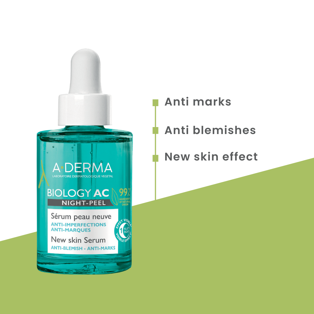 A-Derma Biology AC Night-Peel New Skin Serum