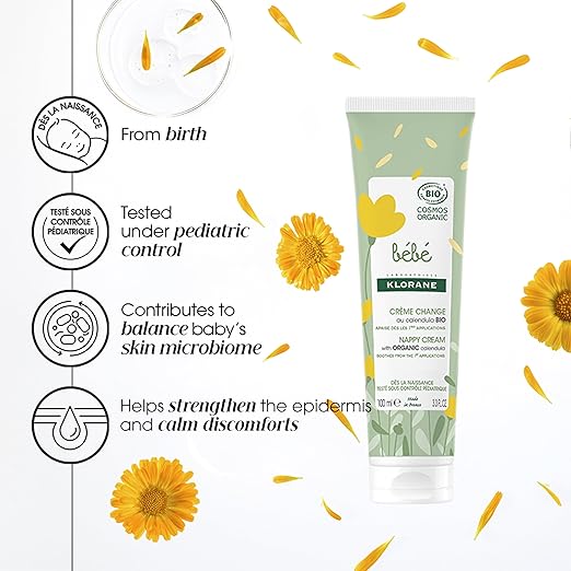 Klorane Baby Certified Organic Change Cream