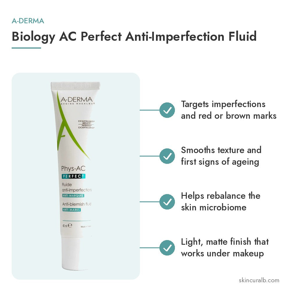 A-Derma Biology AC Perfect Anti-Imperfection Fluid - key benefits