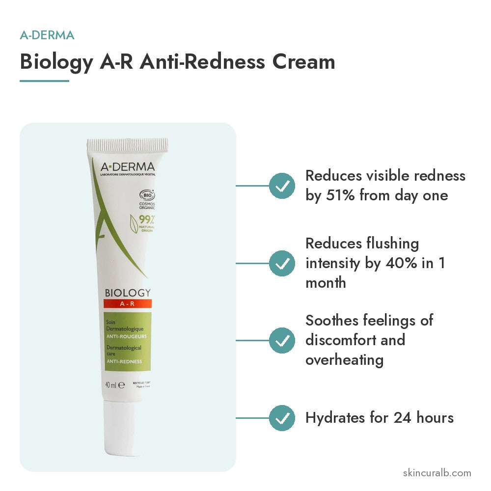 A-Derma Biology A-R Anti-Redness Cream - key benefits