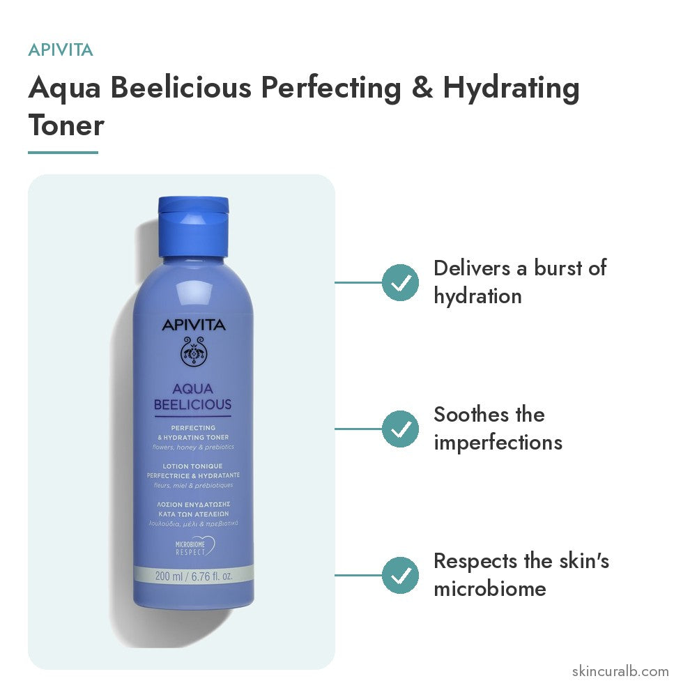 Apivita Aqua Beelicious Perfecting & Hydrating Toner - key benefits