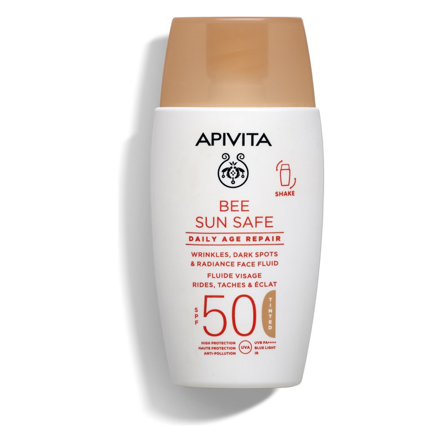 Apivita Bee Sun Safe Daily Age Repair Tinted Face Fluid SPF 50