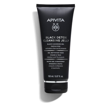 Apivita Black Detox Cleansing Jelly Face & Eyes with Activated Charcoal & Propolis