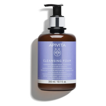 Apivita Cleansing Foam Face & Eyes with Olive, Lavender & Propolis