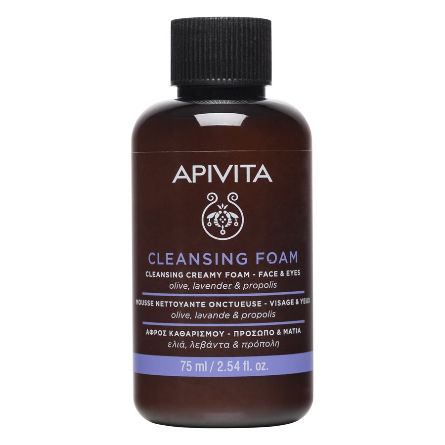Apivita Cleansing Foam Face & Eyes with Olive, Lavender & Propolis