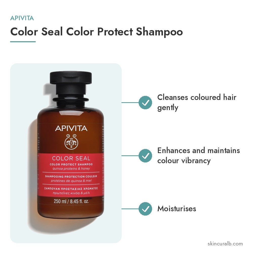 Apivita Color Seal Color Protect Shampoo - key benefits