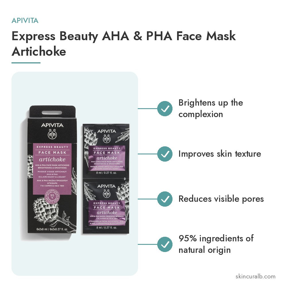 Apivita Express Beauty AHA & PHA Face Mask Artichoke