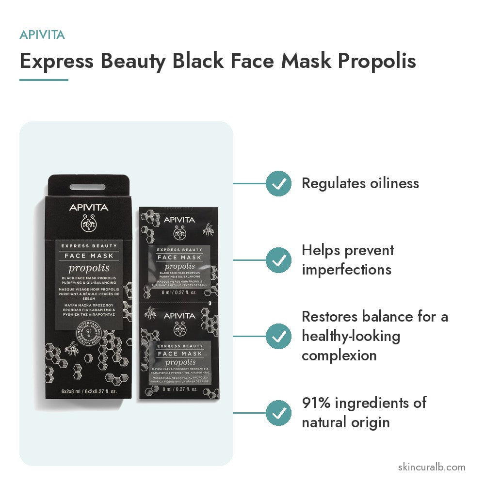 Apivita Express Beauty Black Face Mask Propolis