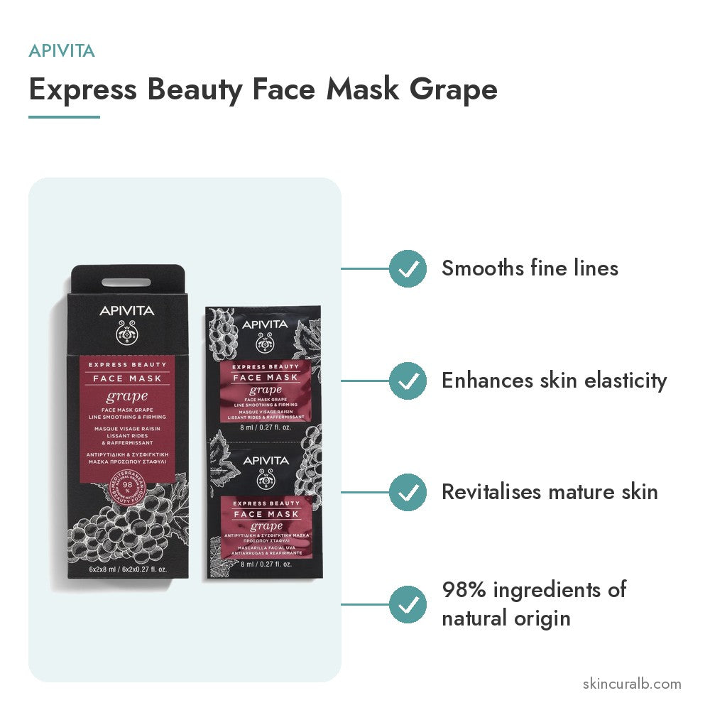 Apivita Express Beauty Face Mask Grape