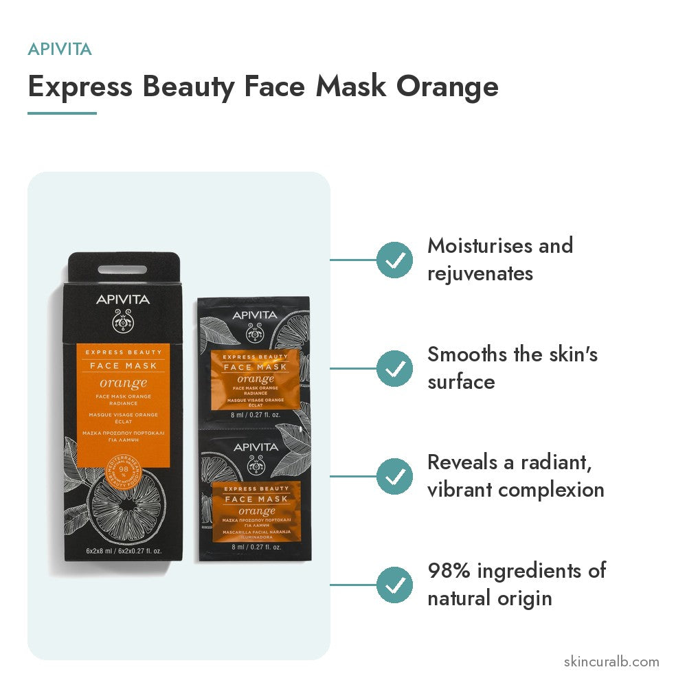 Apivita Express Beauty Face Mask Orange - key benefits