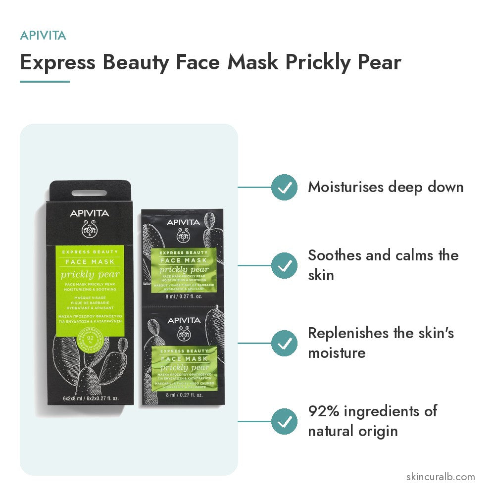 Apivita Express Beauty Face Mask Prickly Pear