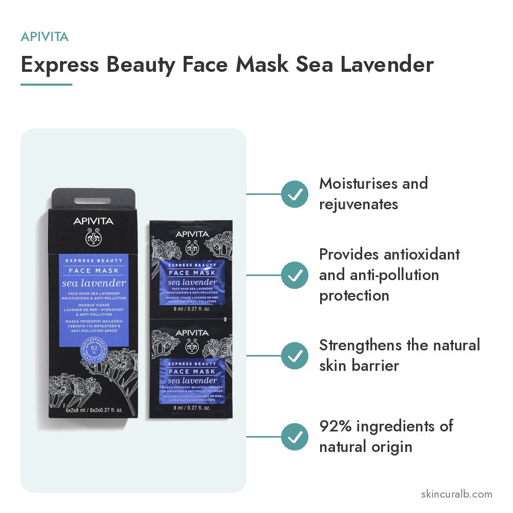 Apivita Express Beauty Face Mask Sea Lavender