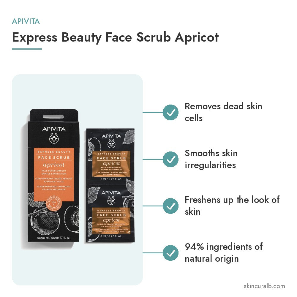 Apivita Express Beauty Face Scrub Apricot