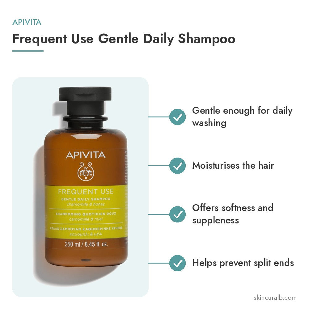 Apivita Frequent Use Gentle Daily Shampoo - key benefits