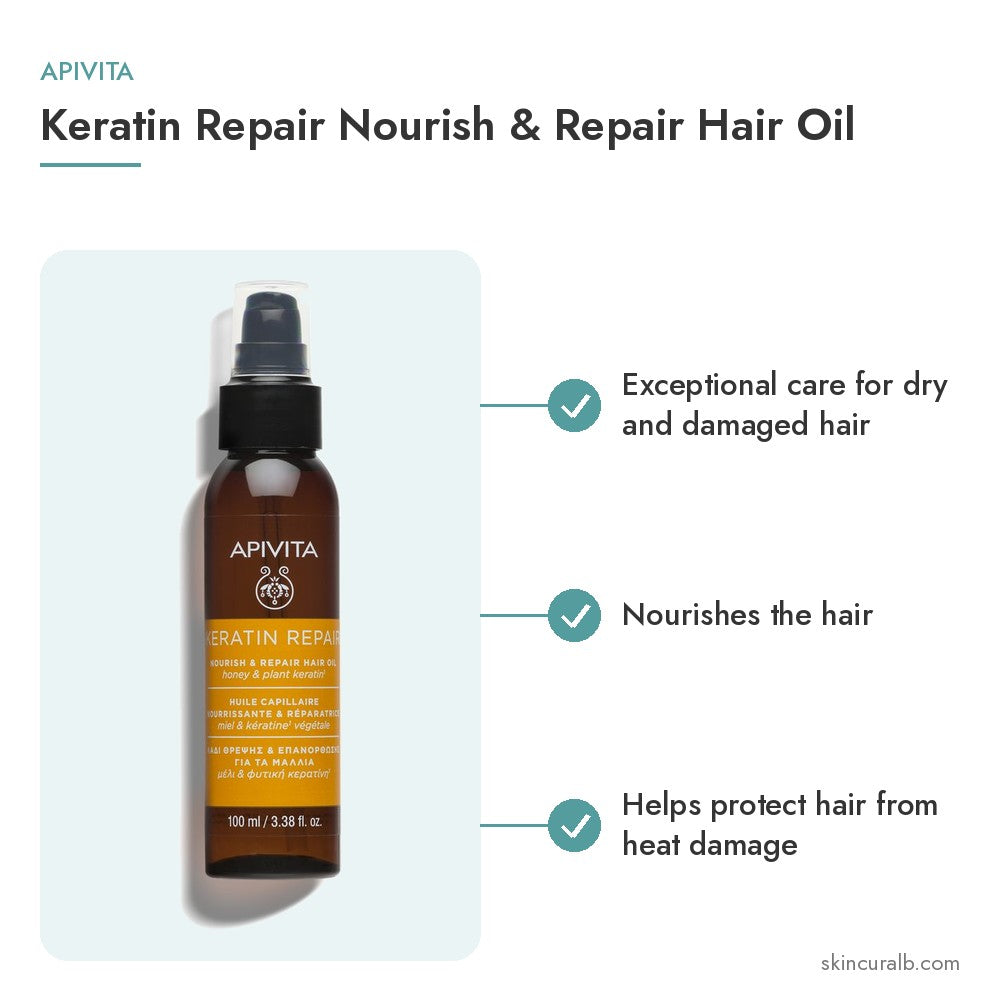 Apivita Keratin Repair Nourish & Repair Hair Oil