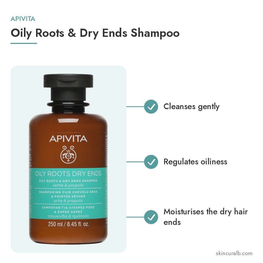Apivita Oily Roots & Dry Ends Shampoo