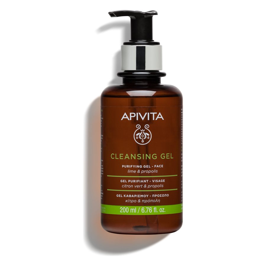 Apivita Purifying Cleansing Gel Face with Lime & Propolis
