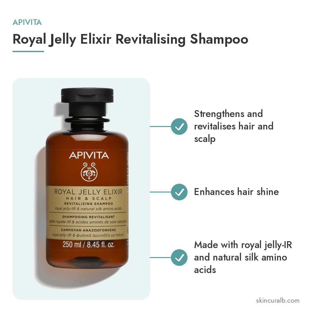 Apivita Royal Jelly Elixir Revitalising Shampoo
