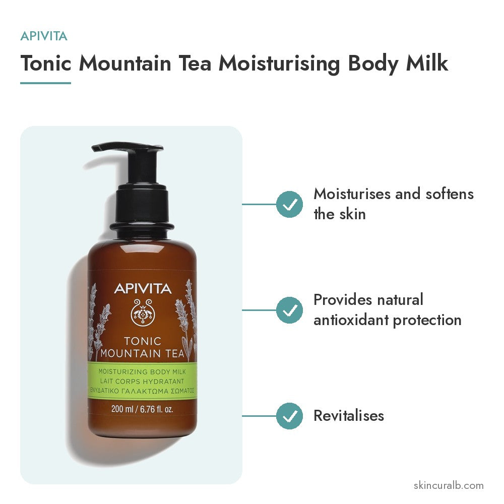 Apivita Tonic Mountain Tea Moisturising Body Milk
