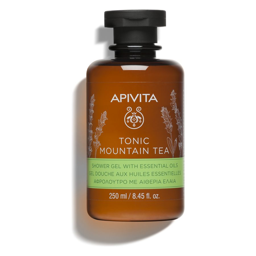 Apivita Tonic Mountain Tea Shower Gel with Essential Oils