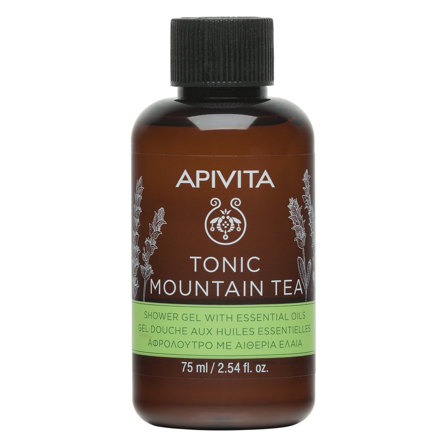 Apivita Tonic Mountain Tea Shower Gel with Essential Oils