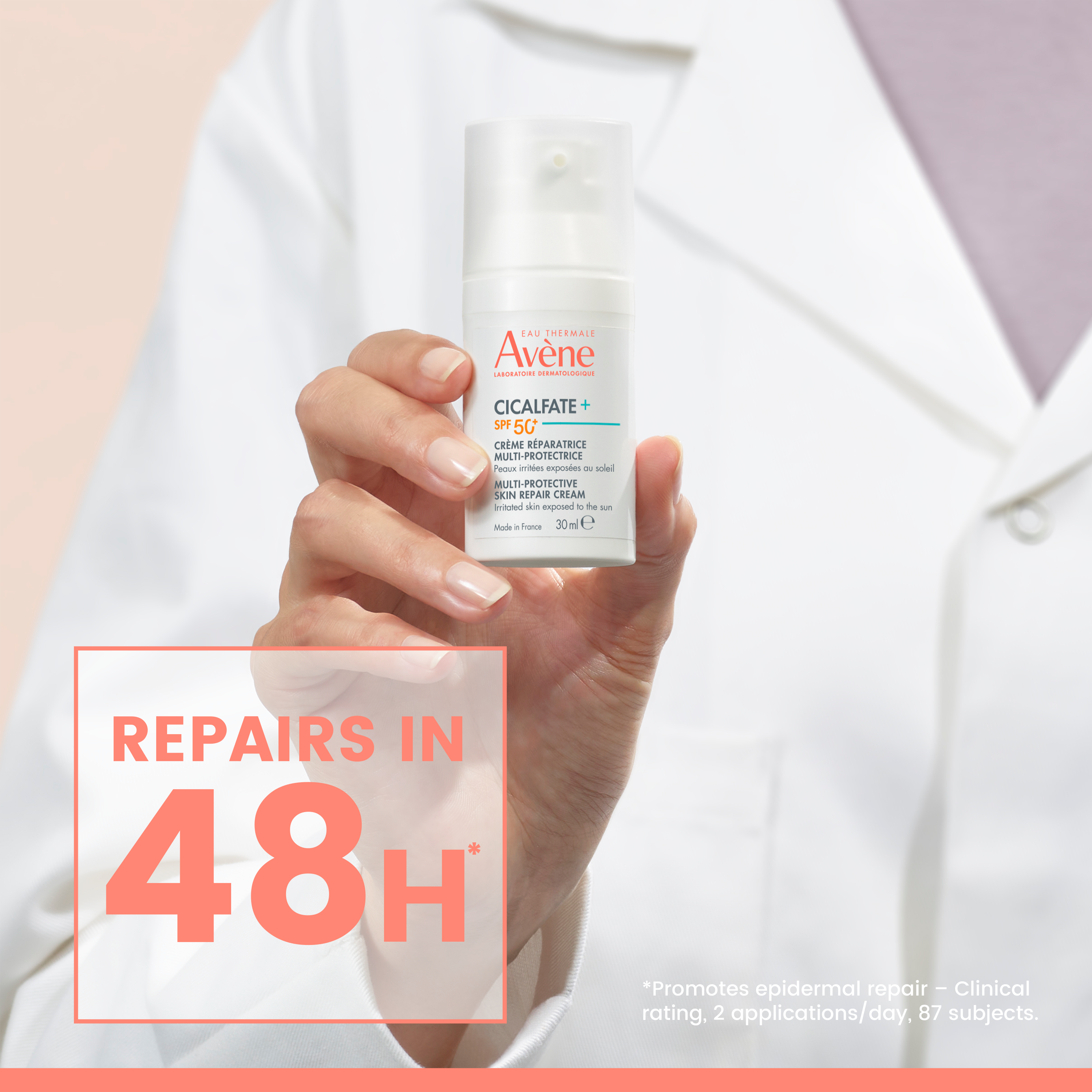 Avène Cicalfate multi-protective skin repair cream sun protect SPF50+