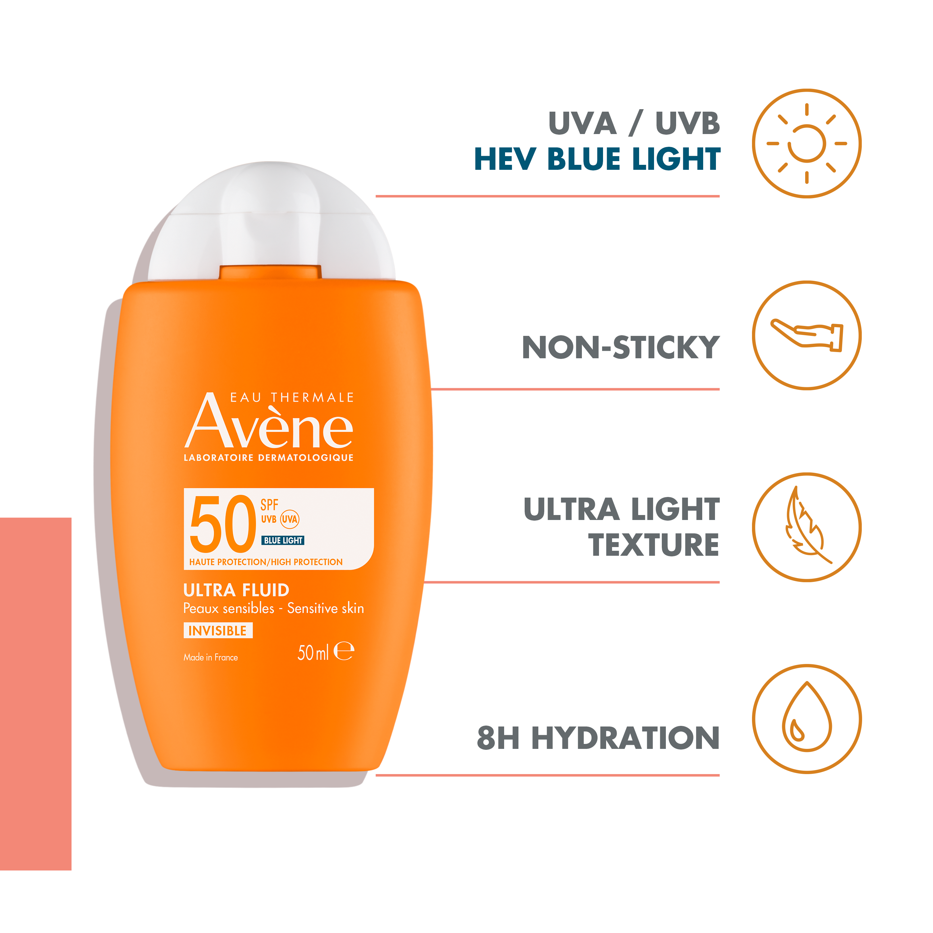 Avene Ultra Fluid Invisible SPF50 50ml