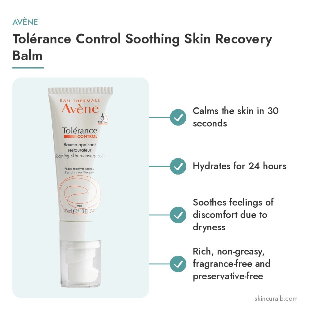 Avène Tolérance Control Soothing Skin Recovery Balm - key benefits