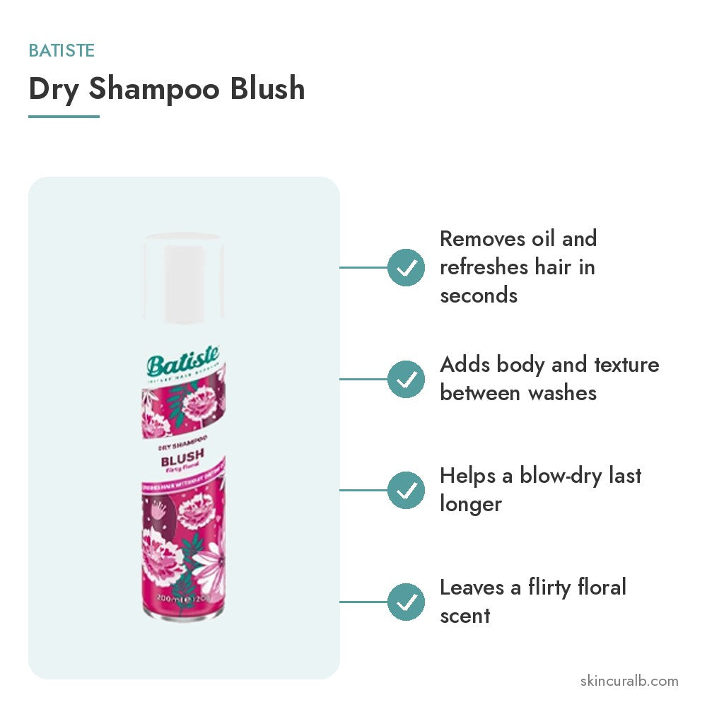 Batiste Dry Shampoo Blush - key benefits