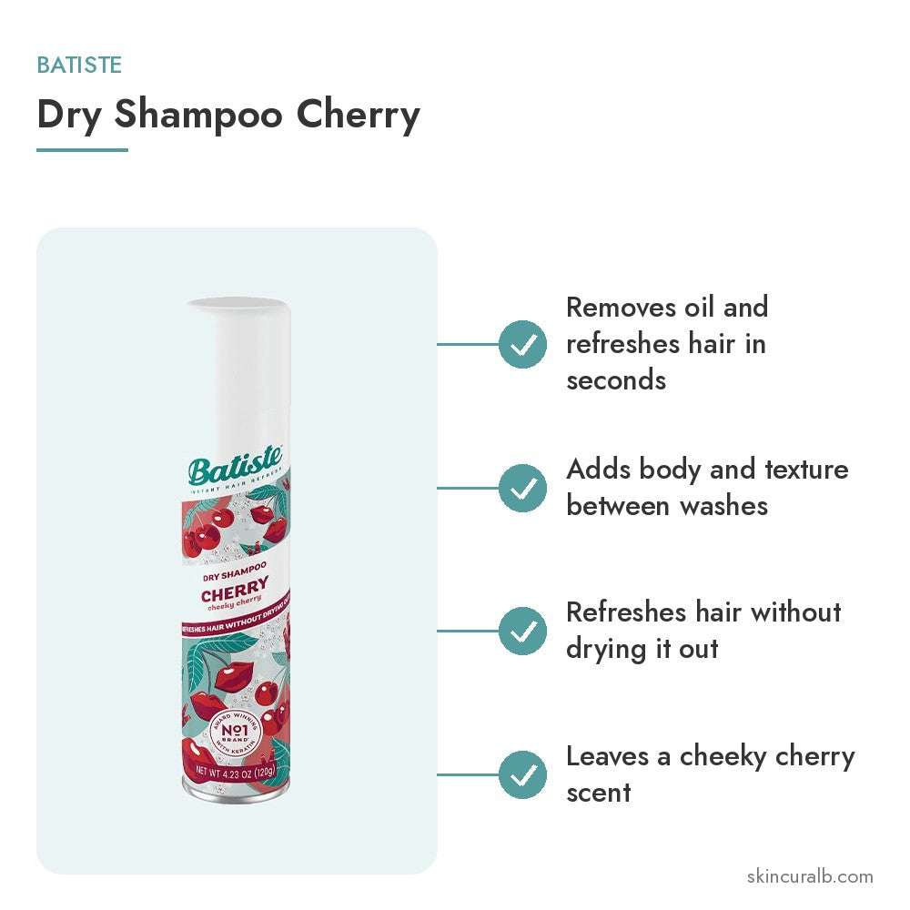 Batiste Dry Shampoo Cherry - key benefits