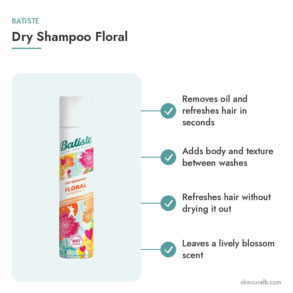 Batiste Dry Shampoo Floral - key benefits