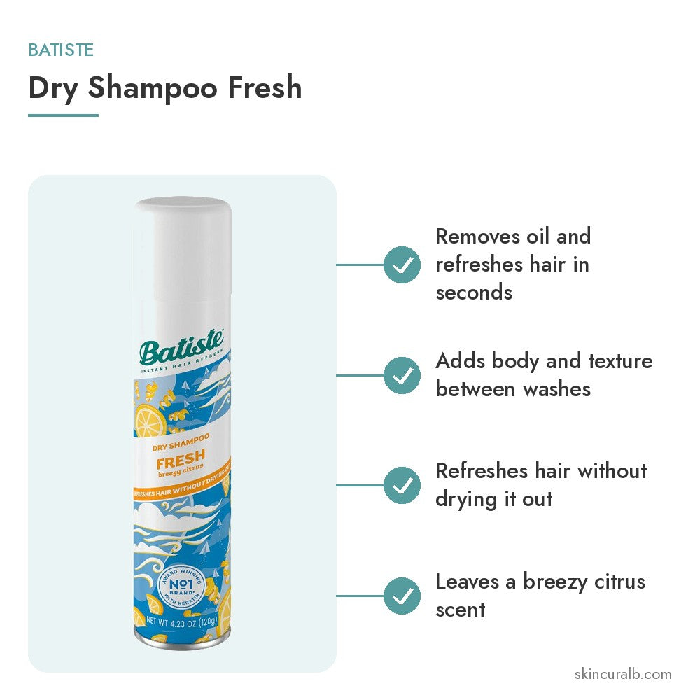 Batiste Dry Shampoo Fresh - key benefits