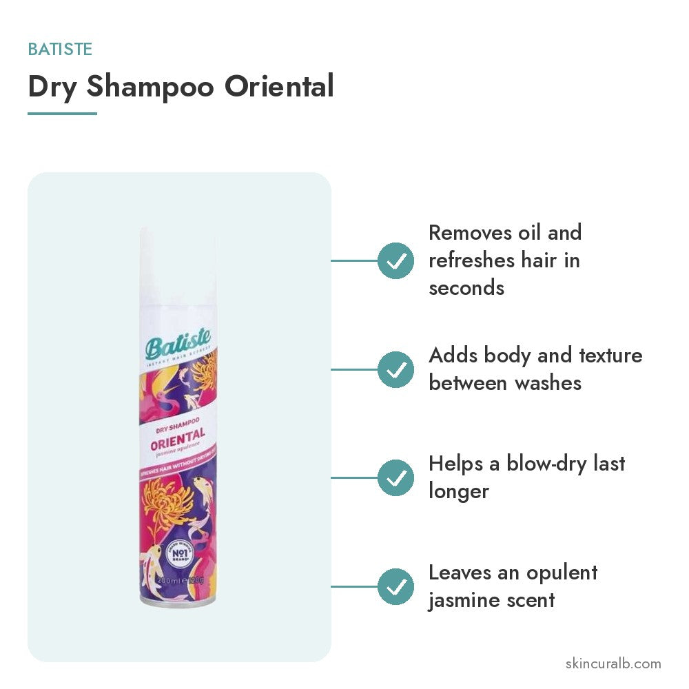 Batiste Dry Shampoo Oriental - key benefits