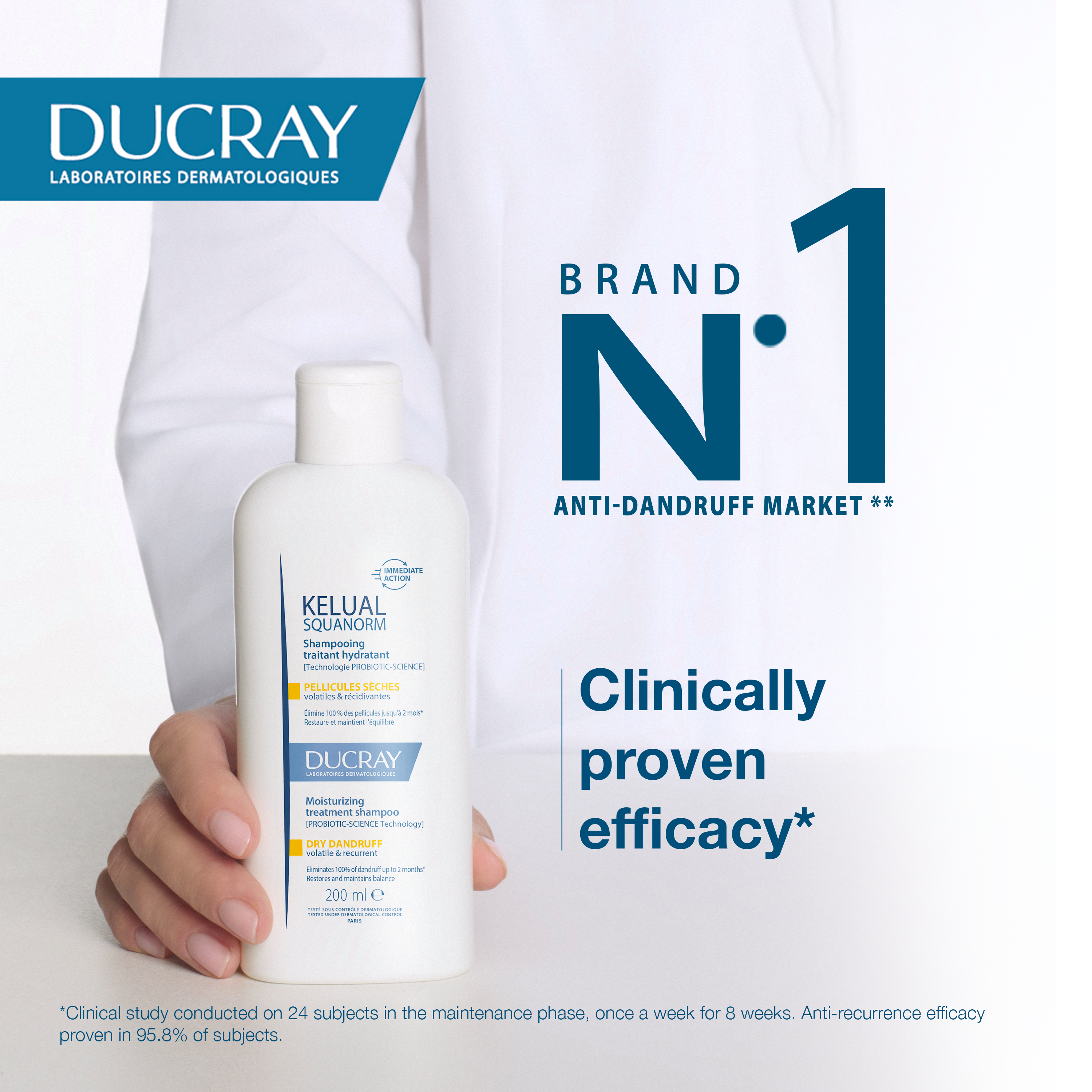 Ducray Kelual squanorm anti-dandruff treatment shampoo - Dry dandruff