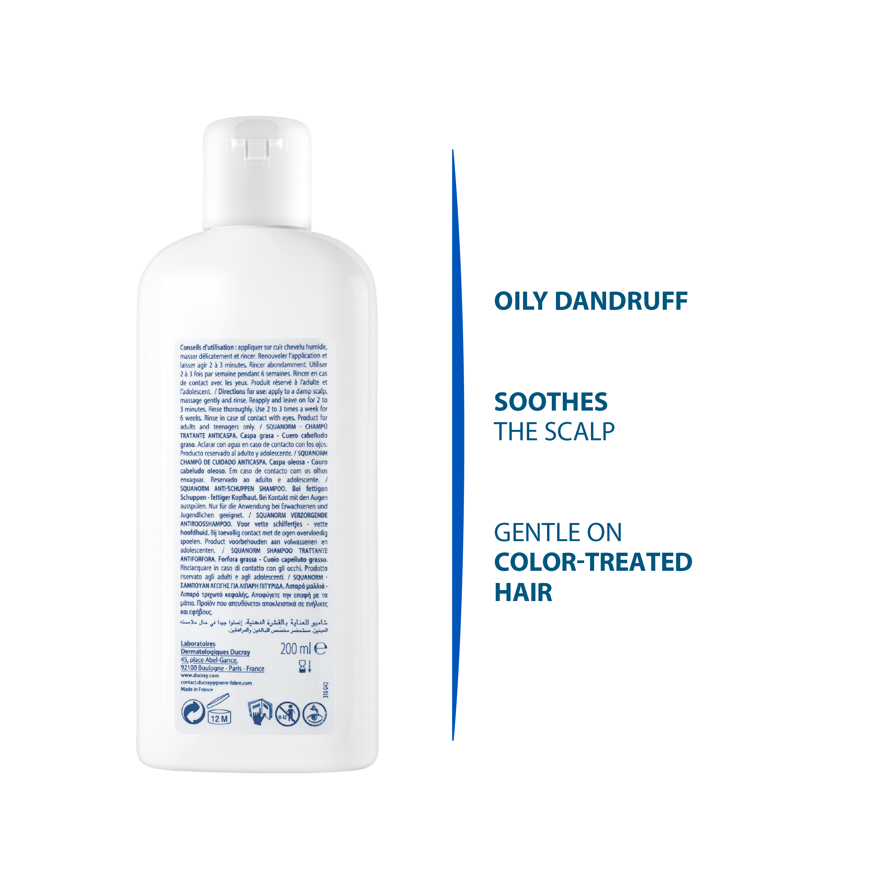 Ducray Kelual squanorm anti-dandruff treatment shampoo - Oily dandruff