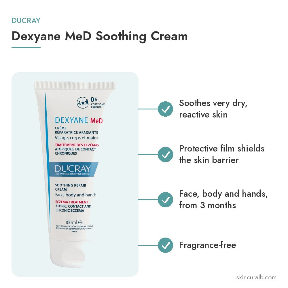 Ducray Dexyane MeD Soothing Cream - key benefits
