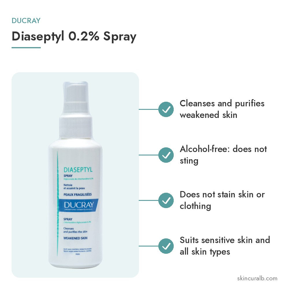 Ducray Diaseptyl 0.2% Spray - key benefits
