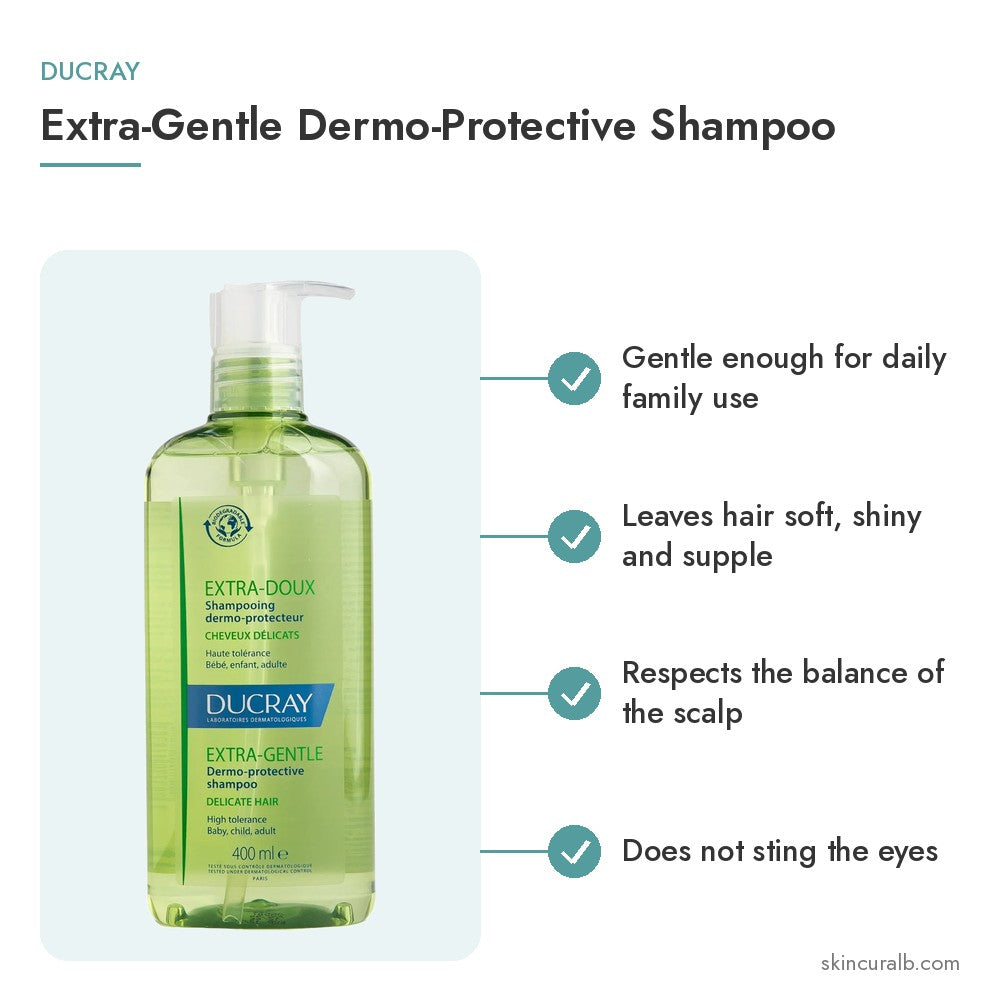 Ducray Extra-Gentle Dermo-Protective Shampoo - key benefits