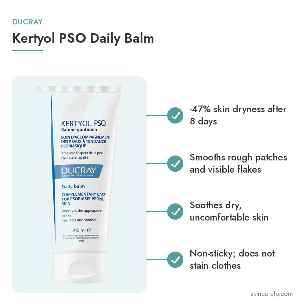 Ducray Kertyol PSO Daily Balm - key benefits