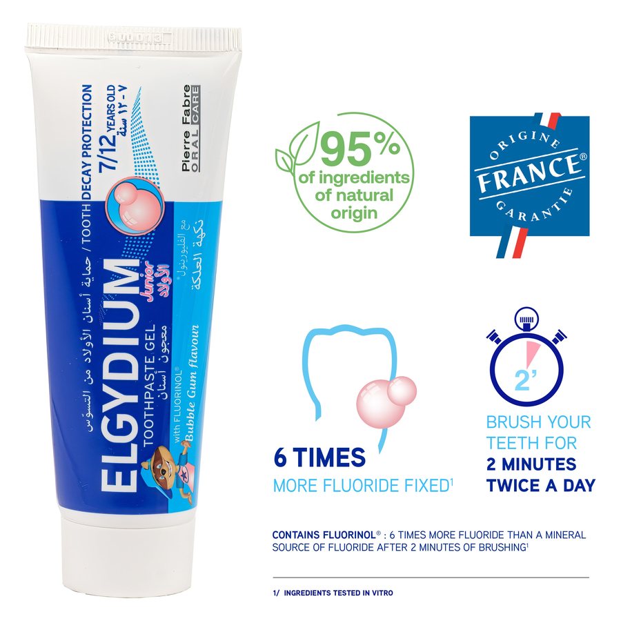 Elgydium Junior Bubble Gum Toothpaste 7-12 Years