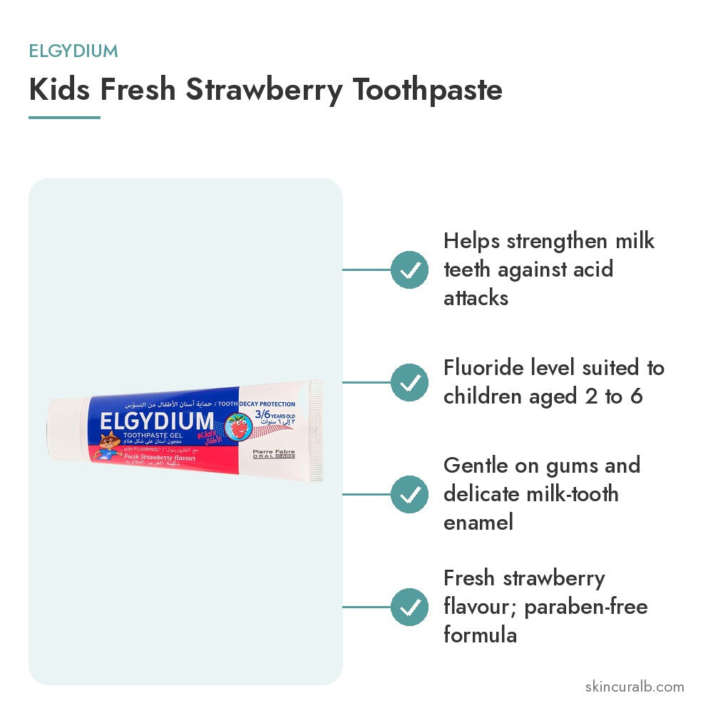 Elgydium Kids Fresh Strawberry Toothpaste