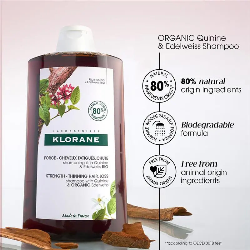 Klorane Fortifying Quinine Shampoo 400ml