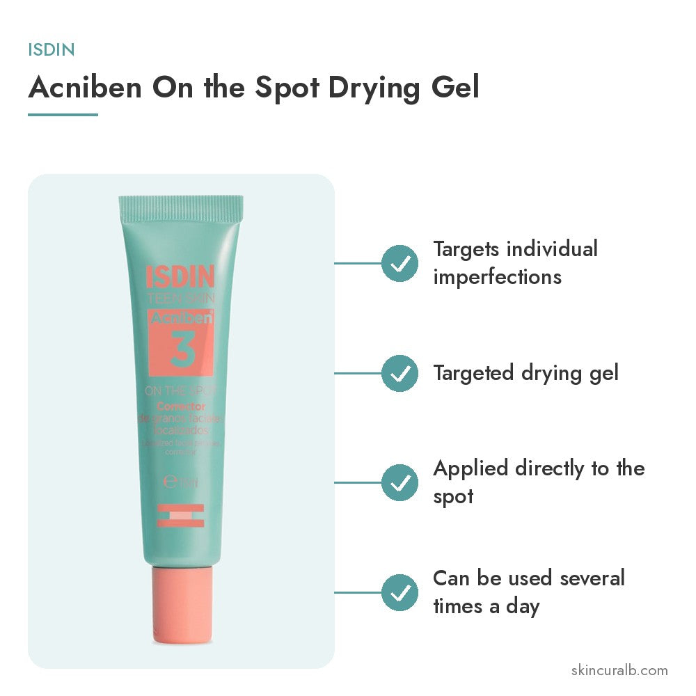 ISDIN Acniben On the Spot Drying Gel - key benefits