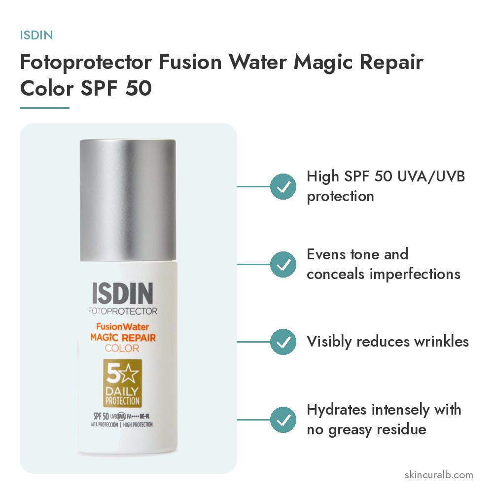 ISDIN Fotoprotector Fusion Water Magic Repair Color SPF 50