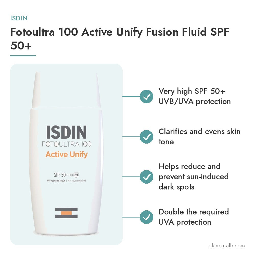 ISDIN Fotoultra 100 Active Unify Fusion Fluid SPF 50+