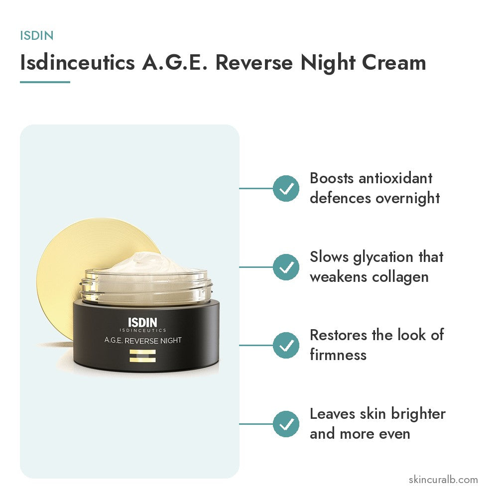 ISDIN Isdinceutics A.G.E. Reverse Night Cream - key benefits