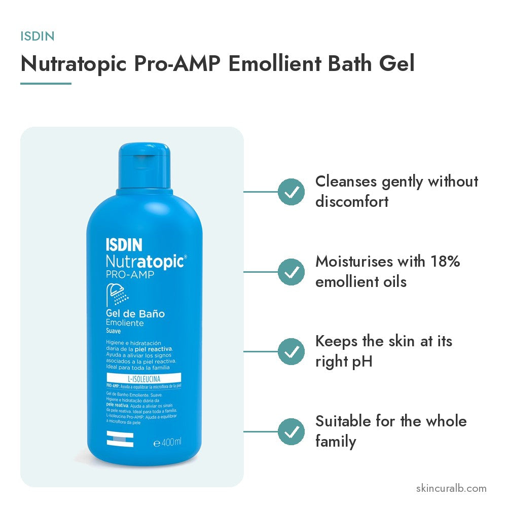 ISDIN Nutratopic Pro-AMP Emollient Bath Gel